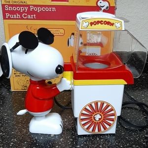 Snoopy popcorn punch cart never used still in box